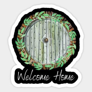 Welcome Home - Round Door - Fantasy Sticker